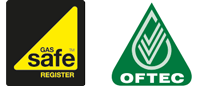 Gas Safe and Oftec logos